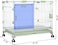 Metal foldable dog cage for medium to large dogs, 31&rdquo; Dog kennel with Open-top design, Lockable door, Slide-out tray, and Universal wheels, Indoor/Outdoor use, Easy to assemble, 81 cm (Green)