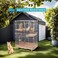 2-Tier cat cage for cats &amp; kittens, Large cat playpen with 2 Lockable doors, Cozy hammock, Climbing ladder, Slide-out tray, and Universal wheels, Ideal for indoor/outdoor use, 102 cm (Pink)