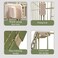 2-Tier metal cat cage for Cats &amp; Kittens, Spacious multi-level cat enclosure with 2 Lockable doors, Climbing ladder, and Leak-proof base, Cat cage for indoor/outdoor, Easy assembly, 108 cm (Green)