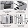 3-Tier cat cage for Multi-Cat households, Spacious multi-level cat enclosure with 3 Lockable doors, Climbing ladder, and Leak-proof base, Cat cage for indoor/outdoor, Easy assembly, 132 cm (Grey)