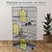 3-Tier cat cage for Multi-Cat households, Spacious multi-level cat enclosure with 3 Lockable doors, Climbing ladder, and Leak-proof base, Cat cage for indoor/outdoor, Easy assembly, 132 cm (Grey)