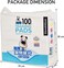 100Pcs dog training pads with Leak-proof design, 5 Highly absorbent layers, Tear-resistant, and Odor control, Disposable pet training pads for Small breeds, Keep the floor clean, 45 cm (Blue)