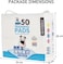 50Pcs dog training pads with Leak-proof design, 5 Highly absorbent layers, Tear-resistant, and Odor control, Disposable pet training pads for Medium breeds, Keep the floor clean, 60 cm (Blue)