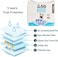 50Pcs dog training pads with Leak-proof design, 5 Highly absorbent layers, Tear-resistant, and Odor control, Disposable pet training pads for Medium breeds, Keep the floor clean, 60 cm (Blue)