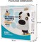 100Pcs Pet training pads with 6 Highly absorbent layers, Leak-proof design, Tear-resistant, and Odor control, Disposable dog training pads for Small dogs, Easy cleanup, 45 cm (White)