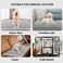 50Pcs Thickened bamboo charcoal pet urine pads with 5 Highly absorbent layers, Leak-proof design, Tear-resistant, and Odor control, Carbon fiber pet diaper for Medium breeds 60 cm (Black)