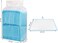 40Pcs Disposable dog training pads for Large-sized breeds, Durable absorbent dog pee pads with 5-Layer design and Leak-proof design, Ideal for Indoor/Outdoor use 60 x 60 cm (Blue)