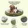 Round dog bed with Soft plush material, Raised edge, and Non-slip bottom, Soft and Comfortable fluffy pet bed for Large-sized dogs, Suitable for Indoor use, 72 cm (Green)