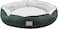 Round dog bed with Soft plush material, Raised edge, and Non-slip bottom, Soft and Comfortable fluffy pet bed for small to medium dogs, Suitable for Indoor use, 60 cm (Green)