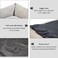 Dog bed with Removable pillow, Raised edge, and Anti-slip bottom, Rectangular dog bed for medium to large dogs, Warm &amp; Comfortable nest for indoor use, Machine washable, 75 cm (Beige)