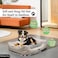 Dog bed with Removable pillow, Raised edge, and Anti-slip bottom, Rectangular dog bed for medium to large dogs, Warm &amp; Comfortable nest for indoor use, Machine washable, 75 cm (Beige)