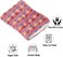 Soft pet blanket for cats &amp; small dogs, Reversible fleece dog blanket with Cute star patterns, Sherpa fleece blanket, and Durable polyester fiber, Warm winter pet bed mat, 50 cm (Pink)