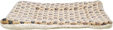 Soft pet blanket for cats &amp; small dogs, Reversible fleece dog blanket with Cute star patterns, Sherpa fleece blanket, and Durable polyester fiber, Warm winter pet bed mat, 50 cm (Yellow)