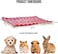 Soft pet blanket for small to medium breeds, Reversible fleece dog blanket with Cute star pattern, Sherpa fleece blanket, and Durable polyester fiber, Warm winter pet bed mat, 58 cm (Pink)