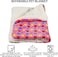 Soft pet blanket for small to medium breeds, Reversible fleece dog blanket with Cute star pattern, Sherpa fleece blanket, and Durable polyester fiber, Warm winter pet bed mat, 58 cm (Pink)