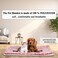Large dog blanket with Cute star pattern, Sherpa fleece blanket, and Durable polyester fiber, Comfortable dog bed for medium to large breeds, Warm winter pet bed mat, 100 cm (Pink)