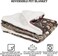 Large dog blanket with Cartoon print design, Sherpa fleece blanket, and Durable polyester fiber, Comfortable dog bed for medium to large breeds, Warm winter pet bed mat, 100 cm (Chocolate)