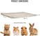 Large dog blanket with Cute star pattern, Sherpa fleece blanket, and Durable polyester fiber, Comfortable dog bed for medium to large breeds, Warm winter pet bed mat, 100 cm (Yellow)