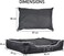 Dog bed with Water -resistant material, Removable cushion, Raised edge, and Non-slip bottom, Durable Nylon &amp; Polypropylene pet bed for small to medium breeds, All-season use, 95 cm (Black)