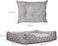 Cozy dog bed for medium to large breeds, Calming rectangle sleeping bed with Soft plush fabric, Removable cushion, and Non-slip bottom, Machine washable, 90 cm (Grey)