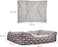 Cozy dog bed for small to medium breeds, Calming rectangle sleeping bed with Soft plush fabric, Removable cushion, and Non-slip bottom, Machine washable, 90 cm (Grey)
