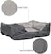 All-season Pet bed with Moisture-resistant, Soft &amp; Breathable polyester fiber, and Anti-slip bottom, Durable nest for cats and small dogs, Soft design for deep sleep, Easy to clean, 50 cm (Grey)