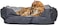 All-season Pet bed with Moisture-resistant, Soft &amp; Breathable polyester fiber, and Anti-slip bottom, Durable nest for cats and small dogs, Soft design for deep sleep, Easy to clean, 50 cm (Grey)