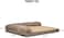 Memory foam dog bed for medium to large dogs, Orthopedic pet bed with Supportive bolster sides, Removable washable cover, and Non-skid bottom, Ideal for all seasons, 80 cm (Khaki)