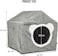 Cat house bed with Detachable design, Removable cushion, Durable zipper, and Anti-slip bottom, House-shaped cat shelter for Indoor cats &amp; kittens, Easy to assemble, 42 cm (Grey)