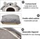 All-season house-shaped pet bed with Removable cushion, Soft PP material, and Non-skid bottom, Comfortable pet shelter for medium to large cats, Cozy hideaway 54 cm (Grey)
