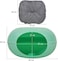Semi-enclosed Donut cat bed with Durable PP plastic, Removable cushion, and Non-slip bottom, Foldable &amp; Detachable pet shelter for Indoor/Outdoor use, Easy to assemble, 50 cm (Green)