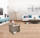 Handwoven rattan pet bed for Indoor cats, Dual-layer enclosed cat house with Soft plush cushions, Sturdy metal legs, and Anti-slip base, Breathable cozy hideaway, (52 cm)