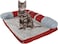 Memory foam dog bed for small to medium breeds, Orthopedic pet bed with Supportive bolster sides, Removable washable cover, and Non-skid bottom, Ideal for all seasons, 60 cm (Red)