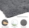 Extra large plush dog bed with Faux fur plush fabric, Foldable design, and Non-slip bottom, Comfortable rectangular pet mat for medium to large dogs, Machine washable, 120 cm (Grey)