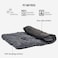Extra large plush dog bed with Faux fur plush fabric, Foldable design, and Non-slip bottom, Comfortable rectangular pet mat for medium to large dogs, Machine washable, 120 cm (Grey)