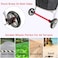 Foldable dog stroller with Breathable mesh, Ergonomic handle, Durable metal frame, and 3600 rotating casters, Lightweight portable pet stroller for small to medium pets, Easy to clean, 91cm (Black)