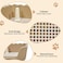 Dog toilet, Durable enclosed dog litter box with Raised fence, Anti-slip grid design, and Odor-resistant material, Pet potty training solution for small to medium dogs, Easy to clean 43 cm (Khaki)