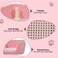 Dog toilet training tray with Raised fence, Anti-slip grid design, and Odor-resistant material, Pet potty training solution for medium to large dogs, Easy to clean, 53 cm (Pink)