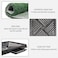 Artificial grass dog potty training mat with Grid design and Slide-out tray, 3-layer leak-proof washable grass dog poop training mat for All breeds, Suitable for indoor/outdoor use, 64 cm (Green)