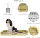 Dog toilet training with Barrier grid, Splash-proof design, Carrying handle, and Litter scoop, Large stainless steel dog toilet for All-sized breeds, Ideal for indoor/outdoor use, 65 cm (Yellow)