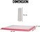Dog training pads pet toilet for All-sized breeds, Durable plastic construction with Grid pattern, Detachable Pee Post, and Non-slip bottom, keeps paws dry &amp; floor clean, 65 cm (Pink)