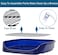 Dog toilet for small to medium breeds, Splash-proof plastic pet toilet with Stainless steel grid, Raised fence, and Litter scoop, Ideal for indoor/outdoor use, Easy to clean, 47 cm (Blue)