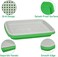 Dog potty training toilet, Plastic pee pad holder with Grid and Detachable design, Reusable dog potty trainer for small-sized dogs, Indoor/Outdoor use, Easy to clean, 33 cm (Green)