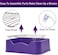 Dog potty tray with Removable stainless steel grid, Litter scoop, and Anti-slip bottom, Durable plastic dog potty tray for small to medium dogs, Ideal for indoor/outdoor use, 52 cm (Purple)