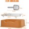 Dog potty tray with Removable stainless steel grid, Litter scoop, and Anti-slip bottom, Durable plastic dog potty tray for small to medium dogs, Ideal for indoor/outdoor use, 52 cm (Orange)