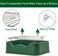 Dog potty tray with Removable stainless steel grid, Litter scoop, and Anti-slip bottom, Durable plastic dog potty tray for small to medium dogs, Ideal for indoor/outdoor use, 52 cm (Green)