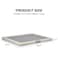 Puppy potty training toilet tray for Indoor/Outdoor use, Mess-free leak-proof pad holder with Removable plastic grid and Anti-slip base, Ideal for Small to Medium dogs, Easy to clean, 66 cm (Grey)