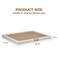 Puppy potty training toilet tray for Indoor/Outdoor use, Mess-free leak-proof pad holder with Removable plastic grid and Anti-slip base, Ideal for Small to Medium dogs, Easy to clean, 66 cm (Beige)
