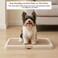 Puppy potty training toilet tray for Indoor/Outdoor use, Mess-free leak-proof pad holder with Removable plastic grid and Anti-slip base, Ideal for Small to Medium dogs, Easy to clean, 66 cm (Beige)