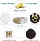 50 Counts Biodegradable trash bags for Living room, Office, Bathroom, and Kitchen use, Disposable waste bags with 15L Large capacity, Leak-proof design, and Break-point design 2 Pcs (White)